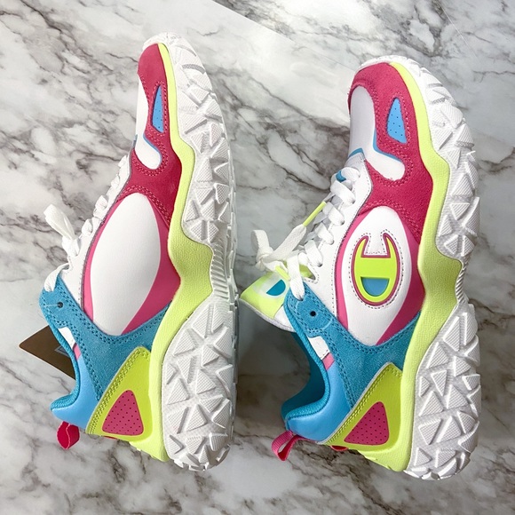 SOLD Champion Tank Track Neon Street Shoes - Picture 3 of 5